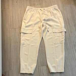 Women’s Cream Cargo Pants